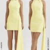 Marla Lemon Halter Mini Dress Marla Lemon Halter Mini Dress