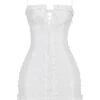 Marlene White Cotton Broderie Anglais Mini Dress Marlene White Cotton Broderie Anglais Mini Dress