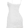 Marlene White Cotton Broderie Anglais Mini Dress Marlene White Cotton Broderie Anglais Mini Dress