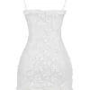 Marlene White Cotton Broderie Anglais Mini Dress Marlene White Cotton Broderie Anglais Mini Dress