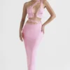 Mathilda Pink Lace Trim Maxi Skirt Mathilda Pink Lace Trim Maxi Skirt