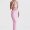 Mathilda Pink Lace Trim Maxi Skirt Mathilda Pink Lace Trim Maxi Skirt