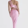 Mathilda Pink Lace Trim Maxi Skirt Mathilda Pink Lace Trim Maxi Skirt