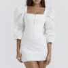 Matilda White Puff Sleeve Corset Dress Matilda White Puff Sleeve Corset Dress