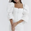 Matilda White Puff Sleeve Corset Dress Matilda White Puff Sleeve Corset Dress