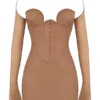 Mayara Mocha Structured Corset Mini Dress