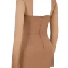 Mayara Mocha Structured Corset Mini Dress