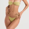 Medea Olive Bandeau Bikini Top
