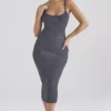 Meliora Charcoal Knit Midi Dress Meliora Charcoal Knit Midi Dress