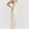 Mia Ecru Halter Maxi Dress Mia Ecru Halter Maxi Dress