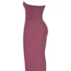 Mia Mulberry Twill Halter Maxi Dress