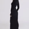 Mila Black Flute Sleeve Maxi Dress Mila Black Flute Sleeve Maxi Dress