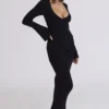 Mila Black Flute Sleeve Maxi Dress Mila Black Flute Sleeve Maxi Dress