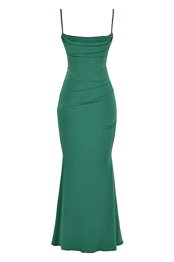 Milena Forest Corset Maxi Dress Milena Forest Corset Maxi Dress