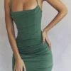 Milena Forest Corset Maxi Dress Milena Forest Corset Maxi Dress
