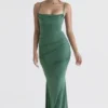 Milena Forest Corset Maxi Dress Milena Forest Corset Maxi Dress