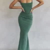 Milena Forest Corset Maxi Dress Milena Forest Corset Maxi Dress