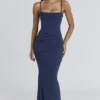 Milena Navy Corset Maxi Dress Milena Navy Corset Maxi Dress