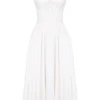 Milia White Broderie Anglais & Cotton Midi Dress Milia White Broderie Anglais & Cotton Midi Dress