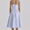 Millie Bluebell Lace Up Cotton Midi Sundress Millie Bluebell Lace Up Cotton Midi Sundress