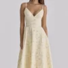 Millie Lemon Floral Print Strappy Cotton Midi Sundress Millie Lemon Floral Print Strappy Cotton Midi Sundress