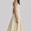 Millie Lemon Floral Print Strappy Cotton Midi Sundress Millie Lemon Floral Print Strappy Cotton Midi Sundress