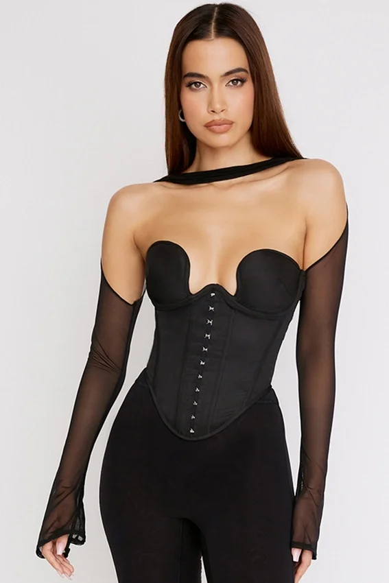 Mina Black Structured Corset Mina Black Structured Corset