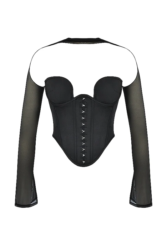 Mina Black Structured Corset Mina Black Structured Corset