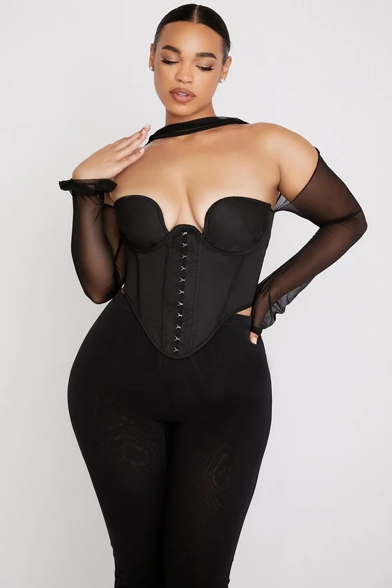 Mina Black Structured Corset Mina Black Structured Corset