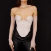 Mina Crystal Structured Corset Mina Crystal Structured Corset