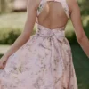 Minerva Pink Floaty Chiffon Midi Sundress Minerva Pink Floaty Chiffon Midi Sundress