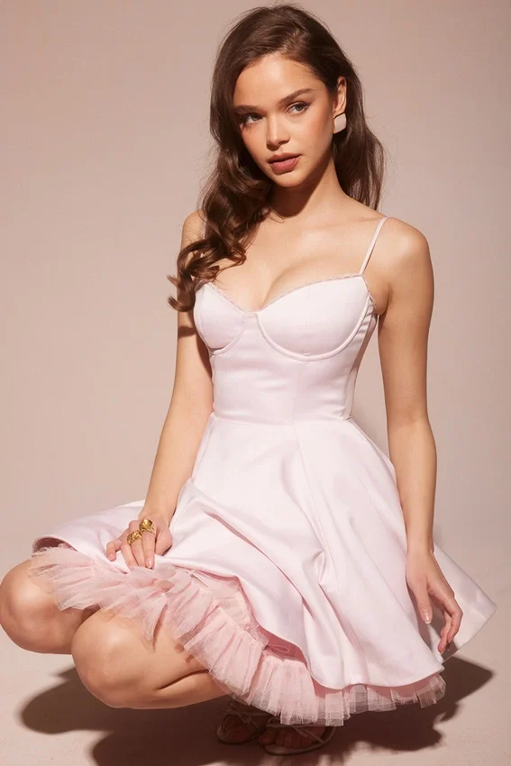 Minimoiselle Ballerina Pink Tulle Mini Dress Minimoiselle Ballerina Pink Tulle Mini Dress