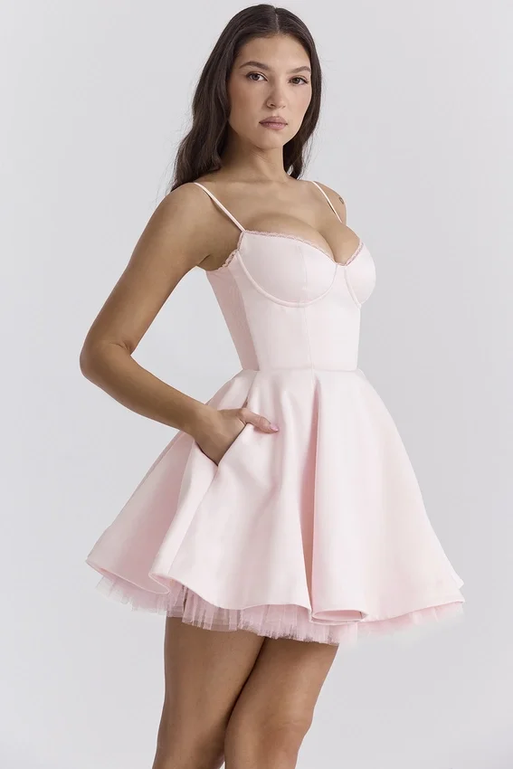 Minimoiselle Ballerina Pink Tulle Mini Dress Minimoiselle Ballerina Pink Tulle Mini Dress