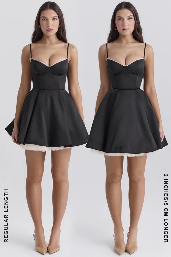 Minimoiselle Black Tulle Mini Dress Minimoiselle Black Tulle Mini Dress