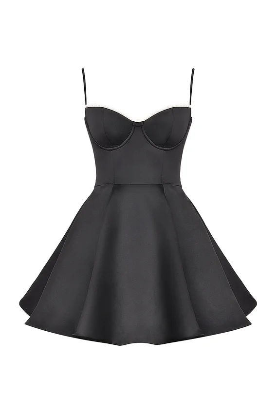 Minimoiselle Black Tulle Mini Dress Minimoiselle Black Tulle Mini Dress