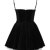 Minimoiselle Black Velvet Tulle Mini Dress Minimoiselle Black Velvet Tulle Mini Dress