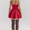 Minimoiselle Holly Red Satin Tulle Mini Dress Minimoiselle Holly Red Satin Tulle Mini Dress