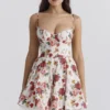 Minimoiselle Italian Rose Print Tulle Mini Dress Minimoiselle Italian Rose Print Tulle Mini Dress