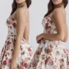 Minimoiselle Italian Rose Print Tulle Mini Dress Minimoiselle Italian Rose Print Tulle Mini Dress