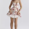 Minimoiselle Italian Rose Print Tulle Mini Dress Minimoiselle Italian Rose Print Tulle Mini Dress