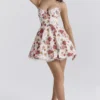 Minimoiselle Italian Rose Print Tulle Mini Dress Minimoiselle Italian Rose Print Tulle Mini Dress