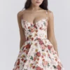 Minimoiselle Italian Rose Print Tulle Mini Dress Minimoiselle Italian Rose Print Tulle Mini Dress