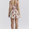 Minimoiselle Italian Rose Print Tulle Mini Dress Minimoiselle Italian Rose Print Tulle Mini Dress