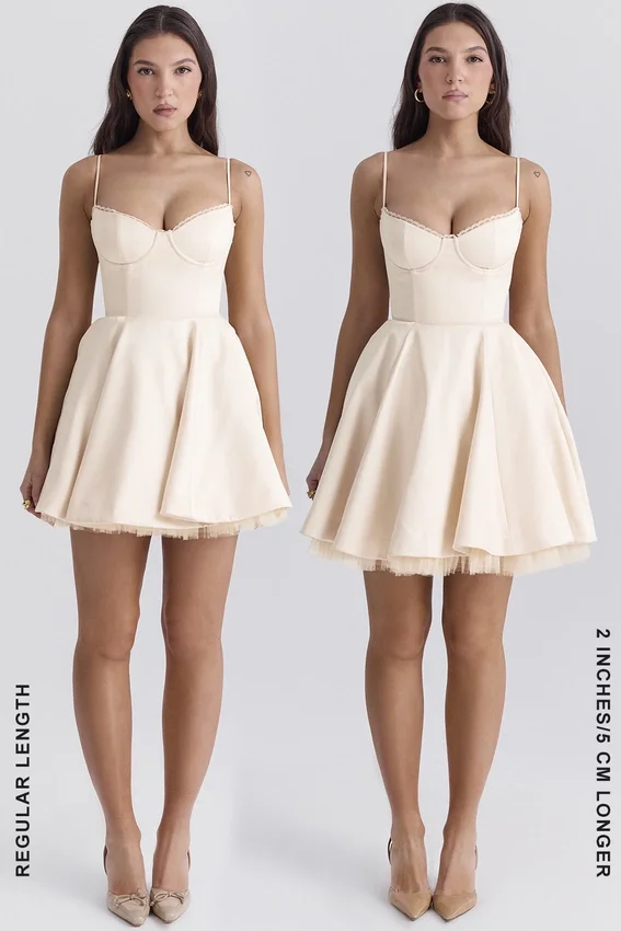 Minimoiselle Vintage Cream Tulle Mini Dress Minimoiselle Vintage Cream Tulle Mini Dress