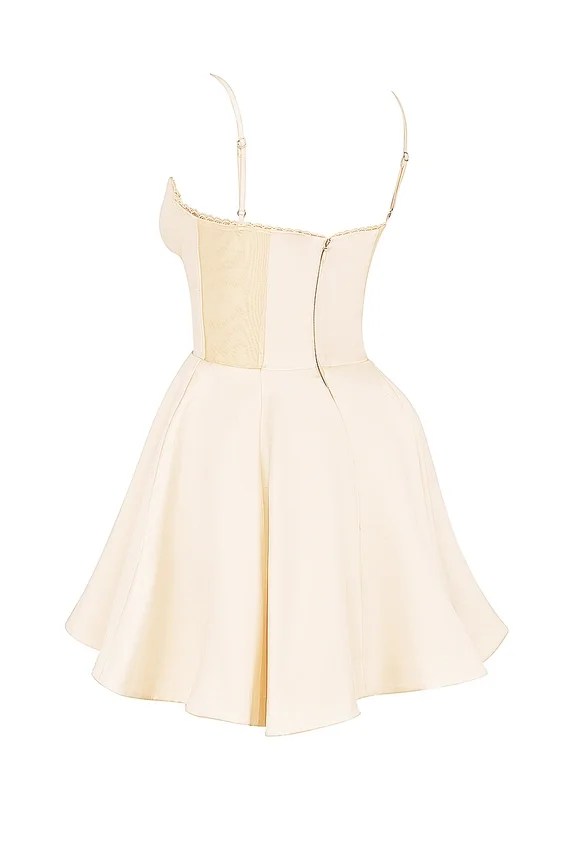 Minimoiselle Vintage Cream Tulle Mini Dress Minimoiselle Vintage Cream Tulle Mini Dress