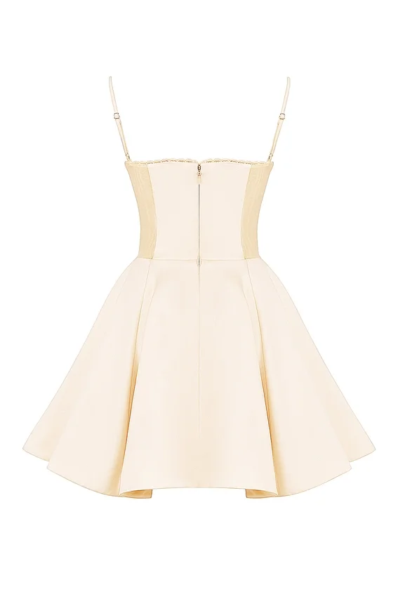 Minimoiselle Vintage Cream Tulle Mini Dress Minimoiselle Vintage Cream Tulle Mini Dress