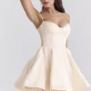Minimoiselle Vintage Cream Tulle Mini Dress Minimoiselle Vintage Cream Tulle Mini Dress