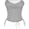 Mirabelle Smoke Lace Up Corset Mirabelle Smoke Lace Up Corset