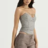 Mirabelle Smoke Lace Up Corset Mirabelle Smoke Lace Up Corset
