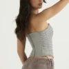Mirabelle Smoke Lace Up Corset Mirabelle Smoke Lace Up Corset